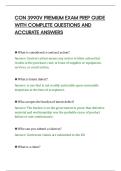 CON 3990V PREMIUM EXAM PREP GUIDE&NewLine;WITH COMPLETE QUESTIONS AND&NewLine;ACCURATE ANSWERS