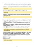 MQM 385 Exam 1 Questions with Verified Answers &lpar;Correct Update&rpar;
