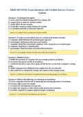 Package Deal-&semi;&semi;MQM 385 Exams with CORRECT Answers &lpar;NEW UPDATE&rpar;