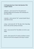 Civil Engineering Exam 1 Study Guide Questions With Complete Solutions&period;pdf
