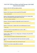 NACE CIP 1 CBT Exam &lpar;Quizzes and Study Questions with Verified&NewLine;Answers &lpar;Correct Update&rpar;