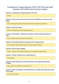 Comprehensive Coating Inspection&colon; NACE-CIP1- 001 Exam Guide&NewLine;Questions with Verified Answers &lpar;Correct Update&rpar;