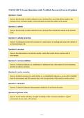 NACE CIP 1 Exam Questions with Verified Answers &lpar;Correct Update&rpar;