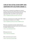 CON 237 DAU ACTUAL EXAM SCRIPT 2026&NewLine;QUESTIONS WITH SOLUTIONS GRADED A&plus;