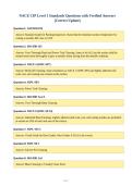 NACE CIP Level 1 Standards Questions with Verified Answers&NewLine;&lpar;Correct Update&rpar;&NewLine;