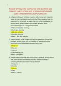 PEARSON RBT FINAL EXAM AND PRACTICE EXAM QUESTIONS 2025 &NewLine;COMPLETE EXAM QUESTIONS WITH DETAILED VERIFIED ANSWERS &NewLine;&lpar;100&percnt; CORRECT ANSWERS&rpar; &sol;ALREADY GRADED A&plus;