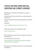 CON 237 DAU FINAL PAPER 2026 FULL&NewLine;QUESTIONS AND CORRECT ANSWERS