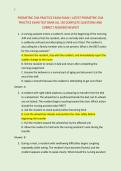 PROMETRIC CNA PRACTICE EXAM EXAM &sol; LATEST PROMETRIC CNA &NewLine;PRACTICE EXAM TEST BANK ALL 150 COMPLETE QUESTIONS AND &NewLine;CORRECT ANSWERS NEWEST 
