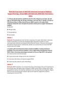 NUR 265 Final Exam V1&ndash;V3 &vert; NUR 265 Advanced Concepts of Medical Surgical Nursing &vert; Actual Q&A with Rationale &lpar;NUR265 Final Exam&rpar; &vert; Galen