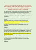 RDA EXAM &sol; RDA EXAM 1 ACTUAL 2026&sol;2027 PRACTICE QUESTIONS &NewLine;AND STUDY GUIDE COMPLETE ACCURATE EXAM REAL QUESTIONS WITH &NewLine;WELL ELABORATED ANSWERS AND DETAILED RATIONALES &lpar;RELIABLE &NewLine;ANSWERS&rpar; LATEST UPDATED VERSION 2026 EDITION