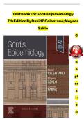 Gordis Epidemiology 6th Edition Test Bank by David D&period; Celentano & Moyses Szklo &ndash; Chapters 1&ndash;20 Questions & Answers 2026