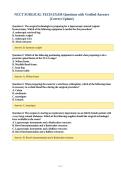 NCCT SURGICAL TECH EXAM Questions with Verified Answers&NewLine;&lpar;Correct Update&rpar;