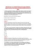 NUR 265 Exam 1 V1&ndash;V3 &vert; NUR 265 Advanced Concepts of Medical Surgical Nursing &vert; Actual Q&A with Rationale &lpar;NUR265 Exam 1&rpar; &vert; Galen