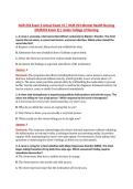 NUR 253 Exam 3 Actual Exam V1 &vert; NUR 253 Mental Health Nursing &NewLine;&lpar;NUR253 Exam 3&rpar; &vert; Galen College of Nursing
