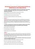 NUR 253 Exam 2 Actual Exam V3 &vert; NUR 253 Mental Health Nursing &NewLine;&lpar;NUR253 Exam 2&rpar; &vert; Galen College of Nursing