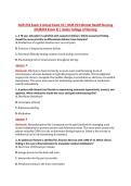 NUR 253 Exam 4 Actual Exam V3 &vert; NUR 253 Mental Health Nursing &NewLine;&lpar;NUR253 Exam 4&rpar; &vert; Galen College of Nursing 