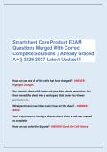 Smartsheet Core Product EXAM &NewLine;Questions Merged With Correct &NewLine;Complete Solutions &vert;&vert; Already Graded &NewLine;A&plus; &vert;&vert; 2026-2027 Latest Update&excl;&excl;&excl;