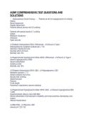AGNP COMPREHENSIVE TEST QUESTIONS AND&NewLine;SOLUTIONS
