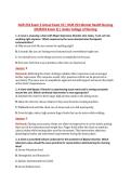 NUR 253 Exam 3 Actual Exam V3 &vert; NUR 253 Mental Health Nursing &NewLine;&lpar;NUR253 Exam 3&rpar; &vert; Galen College of Nursing 