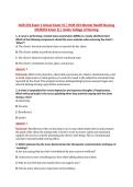 NUR 253 Exam 1 Actual Exam V1 &vert; NUR 253 Mental Health Nursing &NewLine;&lpar;NUR253 Exam 1&rpar; &vert; Galen College of Nursing 