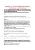 NUR 253 Exam 1 Actual Exam V3 &vert; NUR 253 Mental Health Nursing &NewLine;&lpar;NUR253 Exam 1&rpar; &vert; Galen College of Nursing 