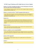 NCTRC Exam &num;2 Questions with Verified Answers &lpar;Correct Update&rpar;