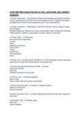 AGNP MIDTERM EXAM UPDATED ACTUAL QUESTIONS AND CORRECT&NewLine;ANSWERS