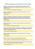 NCTRC Exam Questions with Verified Answers &lpar;Correct Update&rpar;