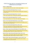 NCTRC Exam Study Guide &lpar;Grow Through Flow&rpar; Questions with&NewLine;Verified Answers &lpar;Correct Update&rpar;