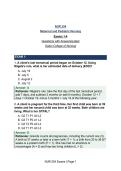NUR 254 Maternal and Pediatric Nursing Exams 1-4 Questions with Answers&vert;Latest Update 2027&vert; Galen College of Nursing