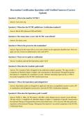 Recreation Certification Questions with Verified Answers &lpar;Correct&NewLine;Update&rpar;