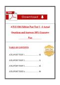 ATLS 10th Edition Post Test 1&comma; 2&comma; 3 & 4 Actual Questions with Verified Answers &lpar;2026 &sol; 2027&rpar;&comma; 100&percnt; Guarantee Score Pass&NewLine;
