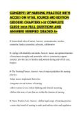 CONCEPTS OF NURSING PRACTICE WITH&NewLine;ACCESS ON VITAL SOURCE 3RD EDITION&NewLine;GIDDENS CHAPTERS 1-57 COMPLETE&NewLine;GUIDE 2026 FULL QUESTIONS AND&NewLine;ANSWERS VERIFIED GRADED A&plus;
