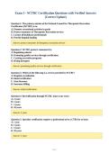 Package Deal-&semi;&semi;NCTRC  Exams with CORRECT Answers &lpar;New Update&rpar;
