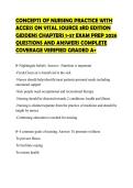 CONCEPTS OF NURSING PRACTICE WITH&NewLine;ACCESS ON VITAL SOURCE 3RD EDITION&NewLine;GIDDENS CHAPTERS 1-57 EXAM PREP 2026&NewLine;QUESTIONS AND ANSWERS COMPLETE&NewLine;COVERAGE VERIFIED GRADED A&plus;