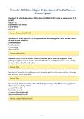 Network&plus; 8th Edition Chapter 10 Questions with Verified Answers&NewLine;&lpar;Correct Update&rpar;