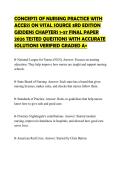 CONCEPTS OF NURSING PRACTICE WITH&NewLine;ACCESS ON VITAL SOURCE 3RD EDITION&NewLine;GIDDENS CHAPTERS 1-57 FINAL PAPER&NewLine;2026 TESTED QUESTIONS WITH ACCURATE&NewLine;SOLUTIONS VERIFIED GRADED A&plus;