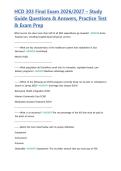 HCD 303 Final Exam 2026&sol;2027 &ndash; Study Guide Questions & Answers&comma; Practice Test & Exam Prep