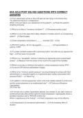 AHA ACLS POST SOLVED QUESTIONS WITH CORRECT&NewLine;ANSWERS