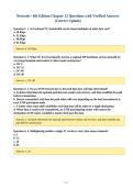 Network&plus; 8th Edition Chapter 12 Questions with Verified Answers&NewLine;&lpar;Correct Update&rpar;