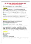 CEN Final EXAM &vert; Actual Questions and Answers Latest&NewLine;Updated 2026&sol;2027 &lpar;Graded A&plus;&rpar;