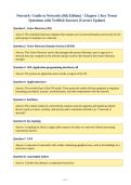 Network&plus; Guide to Networks &lpar;8th Edition&rpar; - Chapter 1 Key Terms&NewLine;Questions with Verified Answers &lpar;Correct Update&rpar;