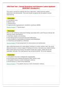 CEN Final Test &vert; Actual Questions and Answers Latest Updated&NewLine;2026&sol;2027 &lpar;Graded A&plus;&rpar;