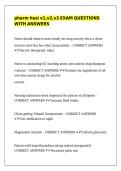 pharm hesi v1&comma;v2&comma;v3 EXAM QUESTIONS WITH ANSWERS