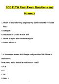 PLTW Exams Study Guide 2026&ndash;2027&colon; IED Final Exam&comma; Semester 1 Review&comma; CAD Concepts&comma; PBS&comma; HBS&comma; POE & End-of-Course Assessment Preparation &vert; Instant PDF Download