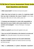 PLTW End of Course Assessment Study Guide Exam Latest 2026 Actual Questions & Verified Answers &lpar;Latest 2026 &sol; 2027 Update&rpar; A&plus; Grade 100&percnt; Guarantee Verified by Experts