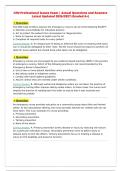 CEN Professional Issues Exam &vert; Actual Questions and Answers&NewLine;Latest Updated 2026&sol;2027 &lpar;Graded A&plus;&rpar;