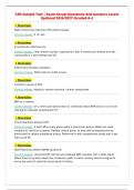 CEN Sample Test &vert; Exam Actual Questions And Answers Latest&NewLine;Updated 2026&sol;2027 &lpar;Graded A&plus;&rpar;&NewLine;