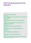 PiCAT Full Study Guide&period;Final Test 20262027&period;&NewLine;&NewLine;&NewLine;