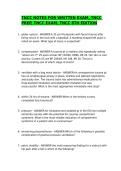 TNCC NOTES FOR WRITTEN EXAM &sol;TNCC EXAMS WITH CORRECT ANSWERS &sol;GRADED A &sol;GUARANTEED PASS 